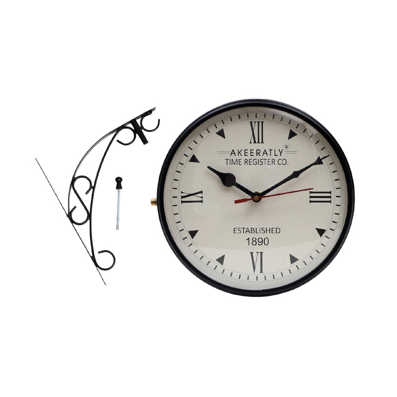 Rija Double Sided Wall Clock - Black media 4