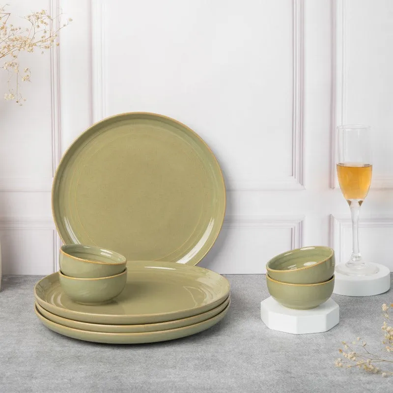 Estia Dinner Set (Olive Green) - 8 Piece Set media 1