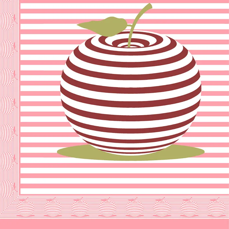 Illusion Stripey Cherry Cotton Bedsheet (Pink) - 200 TC media 3