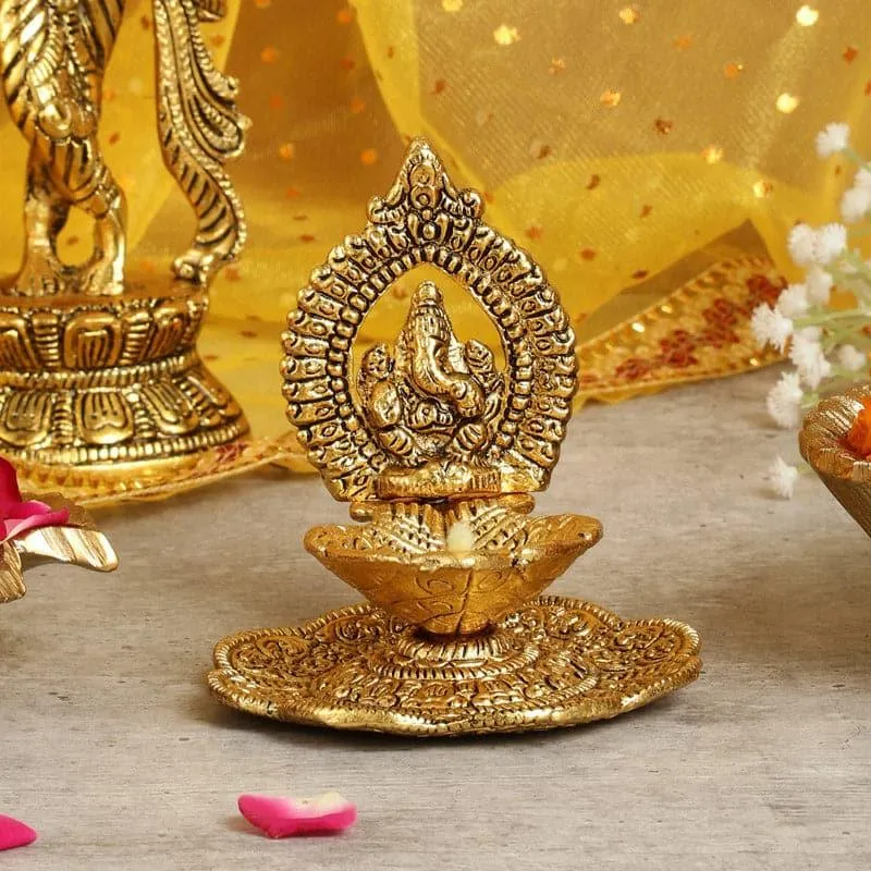 Ganpati Ji Aluminium Diya media 3