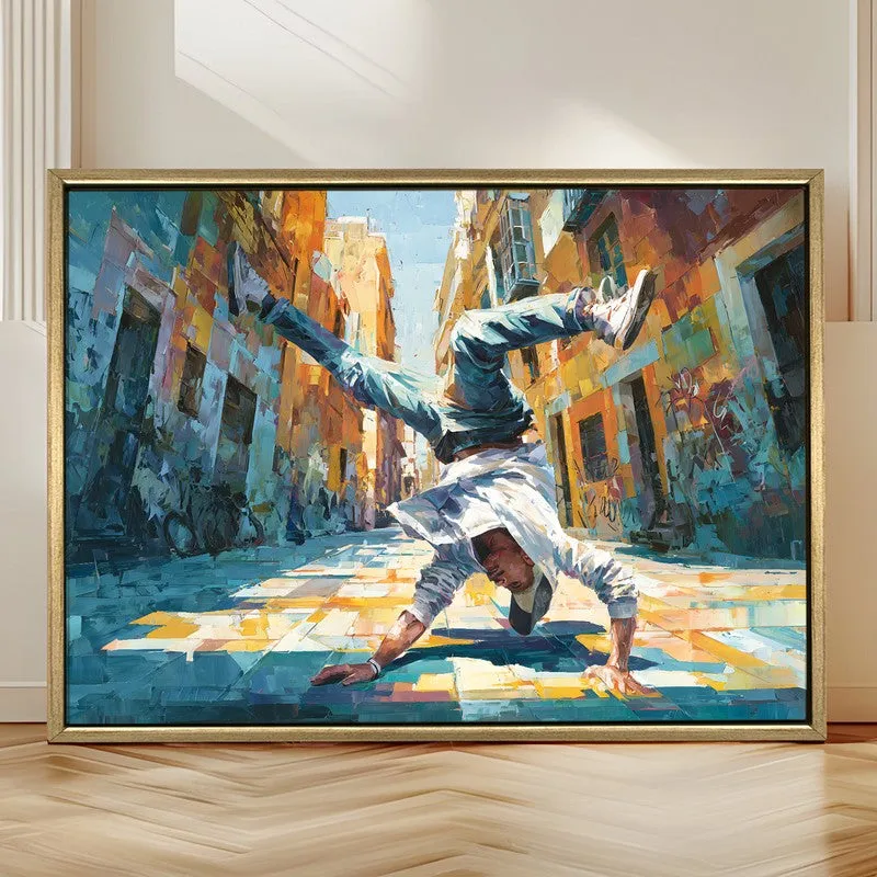 Spectrum Dancer Canvas Wall Painting With Frame media 4
