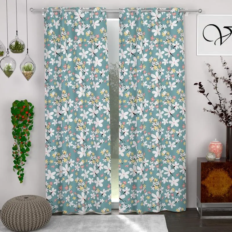 Monata Printed Curtain - Set Of Two media 1