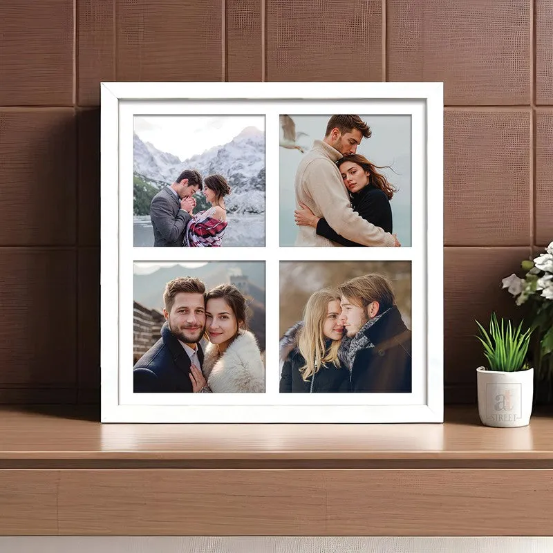 Memory Collage Photo Frame - White media 1