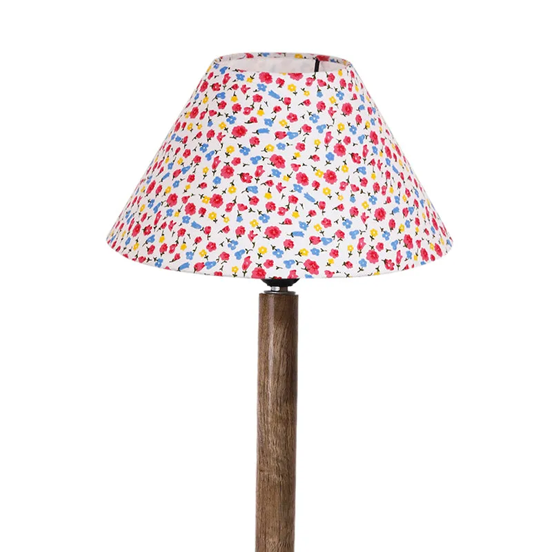 Tiny Fleur Table Lamp With Wooden Base - Multicolor media 6