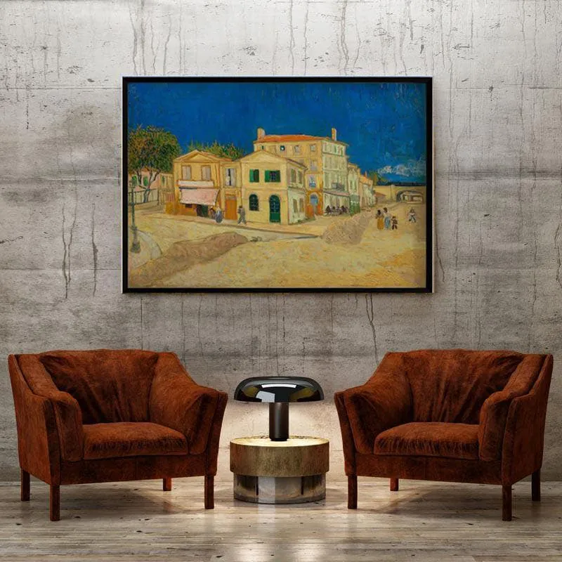The Yellow House 1888 By Vincent Van Gogh - Black Frame media 4