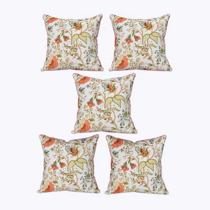 Mehan Floral Cushion Cover - Set Of Five media 5