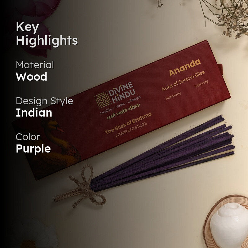 Ananda Divine Bliss Incense Sticks - 60 Piece Set media 2