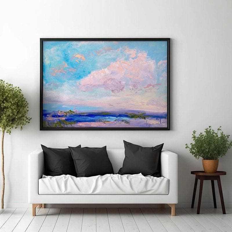 Perfectly Lovely Day Canvas Wall Painting - Black Frame media 3