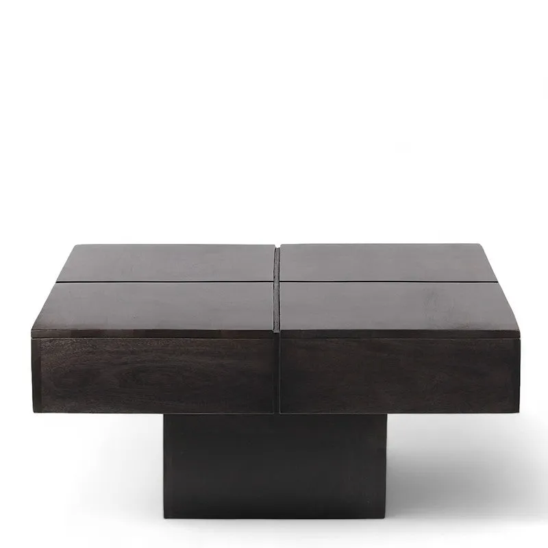 Tervon Sheesham Wooden Center Table - Taupe media 6