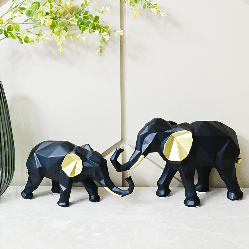 African Bush Elephant Showpiece - Set Of Two media 5