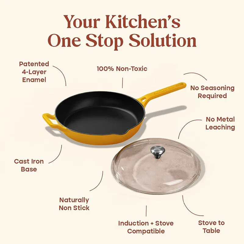 Cumin Co Enamel  Cast Iron Frying Pan - 1900 mL media 5