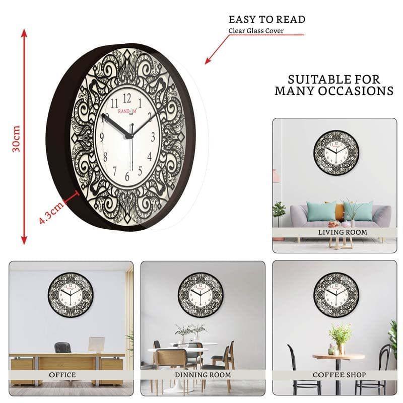 Whirl design Wall Clock media 4