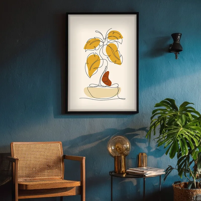 Boho Sunlight Serenade Archival Canvas Wall Art - Black Frame media 5