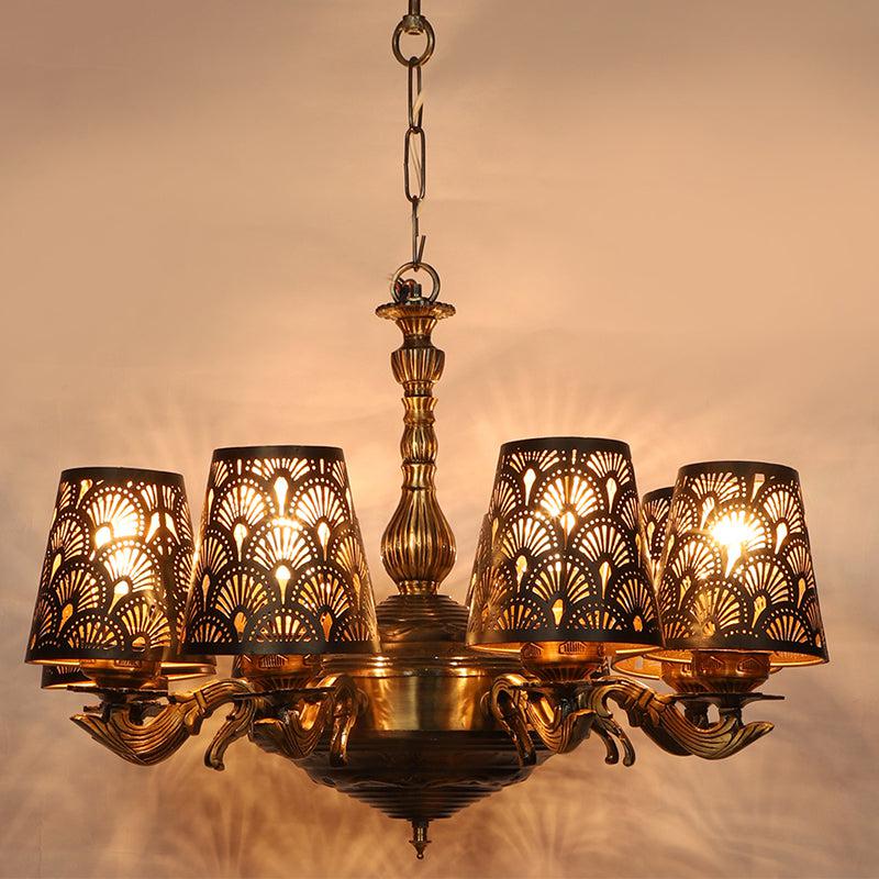 Ethnic Noma Etched Vilona Ceiling Lamp