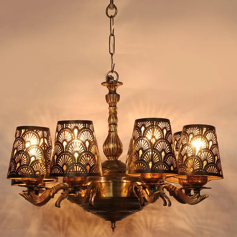 Ethnic Noma Etched Vilona Ceiling Lamp media 1