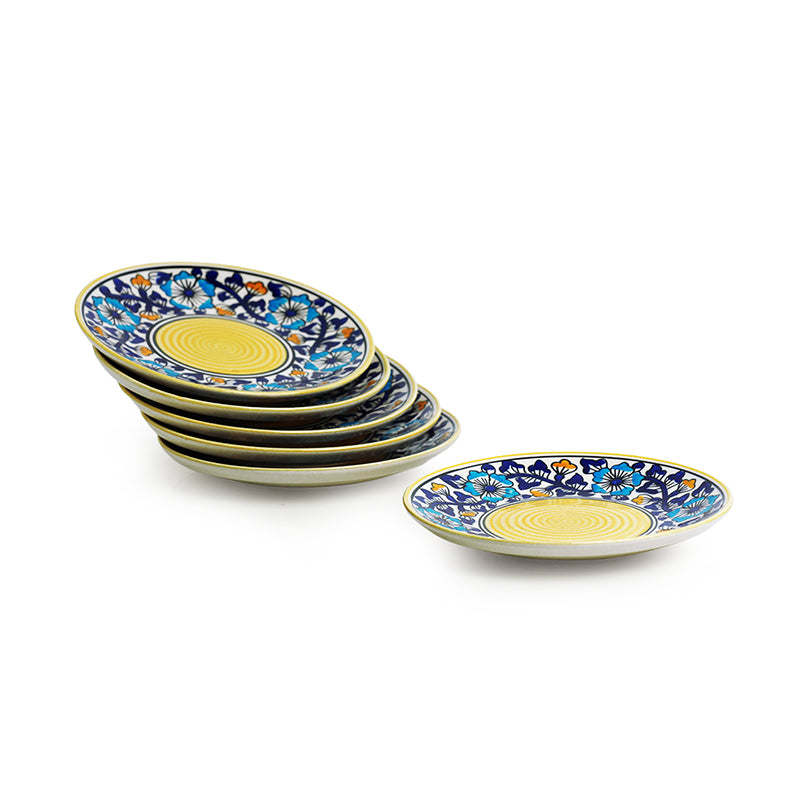 Indigo Garden Ceramic Quarter Plate - Set Of Six media 3