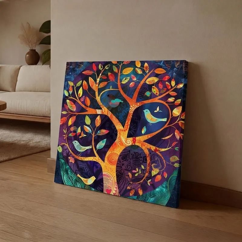 Psychedelic Trees Wall Art media 1