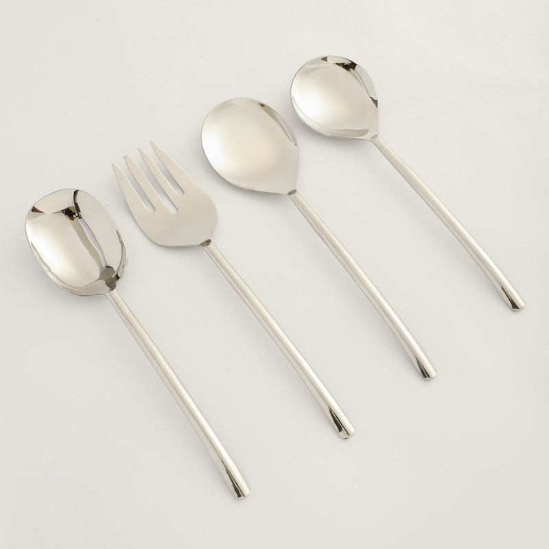 Ava Luxe Serving Set (Silver) - Four Piece Set media 3