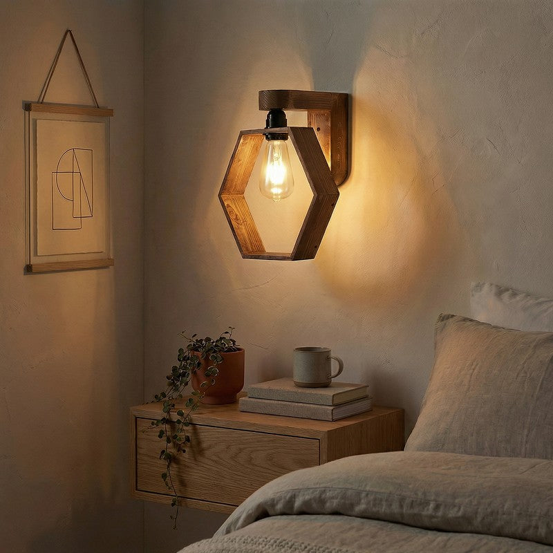 Nabla Wooden Wall Lamp media 3