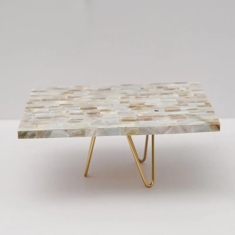 Letvo Marble Cake Stand With Metal Base media 3