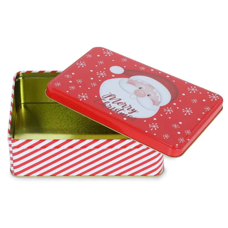 Santa Stripe Storage Box - Set Of Three media 3