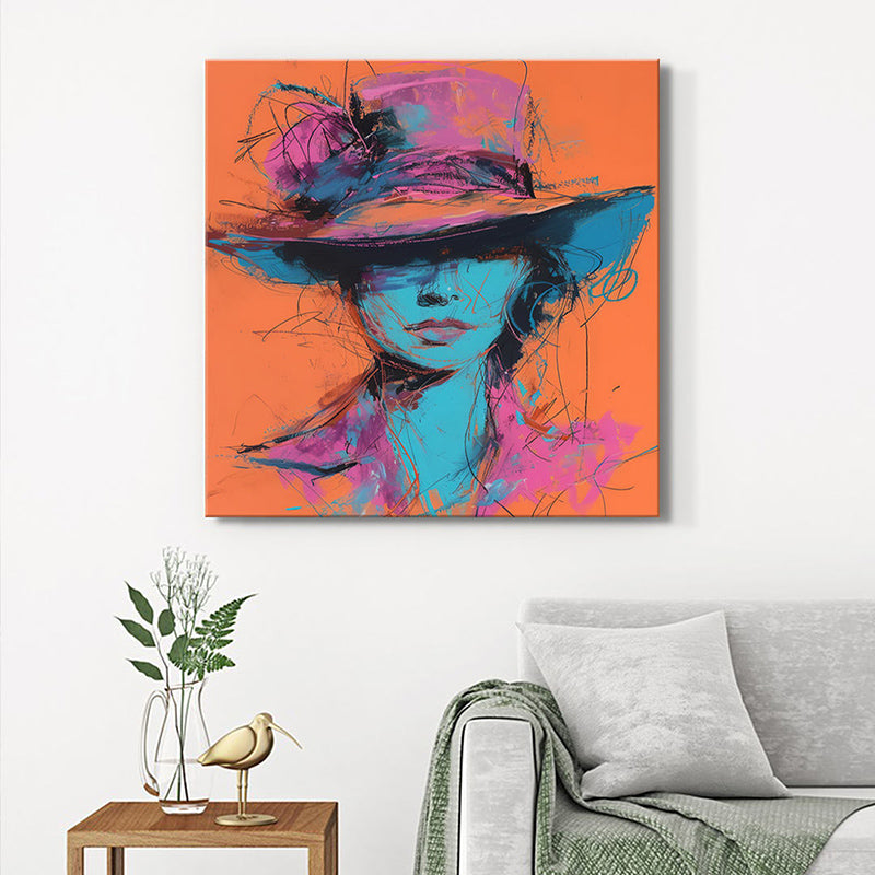 Woman With A Hat Wall Painting