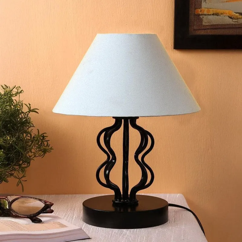 Iggly Wiggly Fabric Table Lamp - Grey,Black media 3