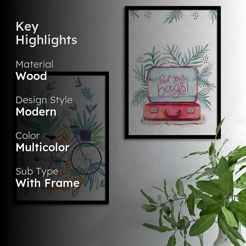 Pack Your Bags Wall Art - Set Of Two media 2