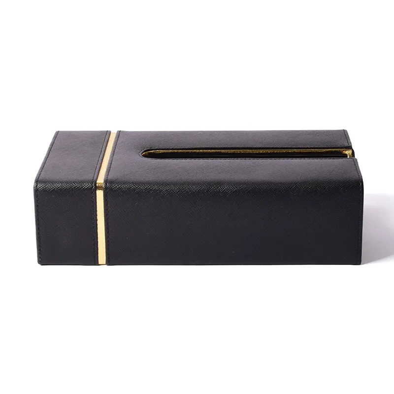 Ceastra Faux Leather Tissue Holder - Black media 5