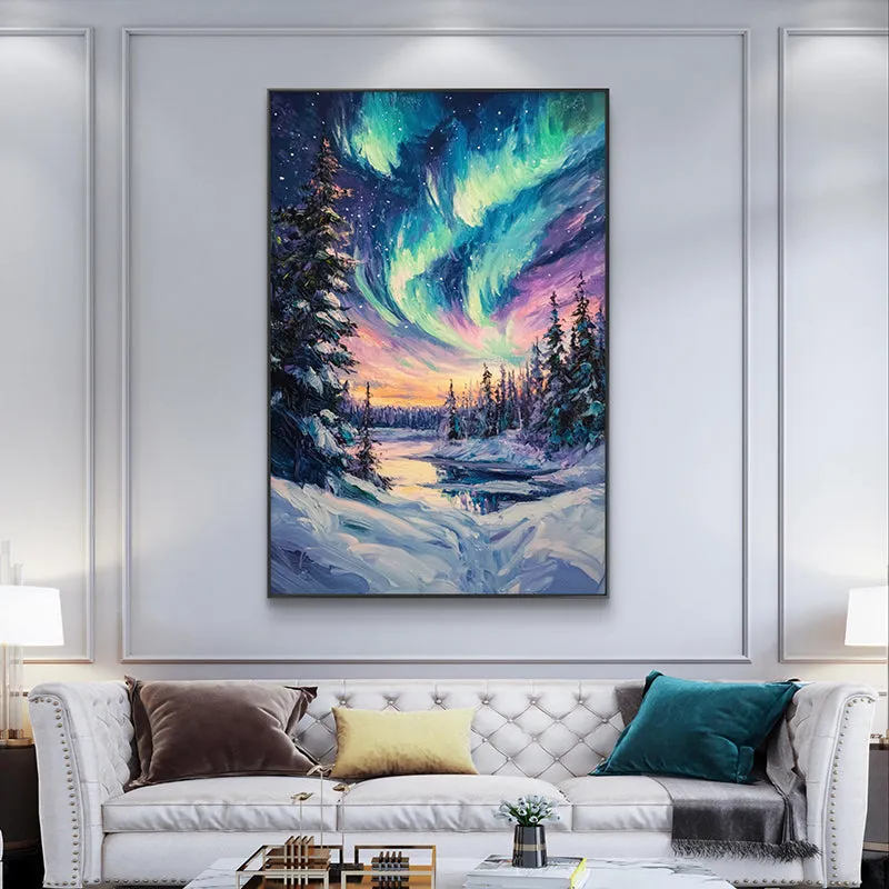 Aurora Nights Wall Painting media 4