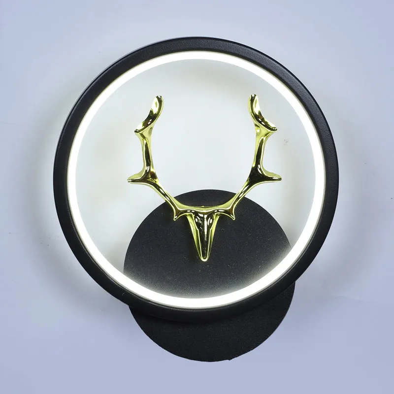 Antla Deer Iron Wall Lamp media 5