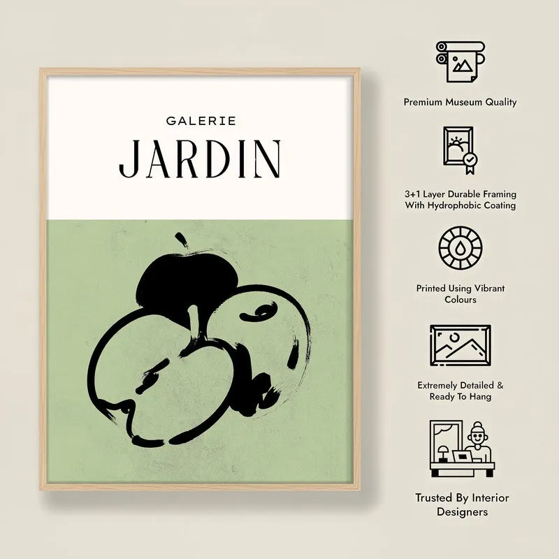 Galerie Jardin Canvas Wall Painting With Brown Frame media 10
