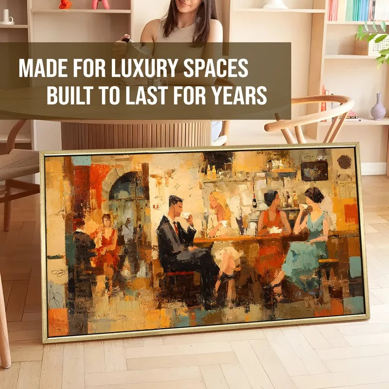 Amber Evenings Canvas Wall Painting With Frame media 5