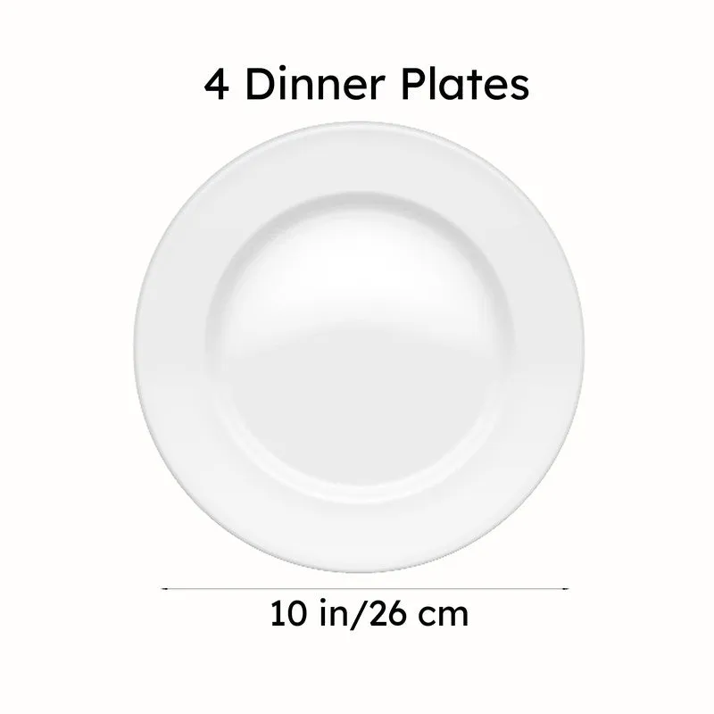 Mintora Pink Ceramic Dinner Plate - Set Of Four media 7