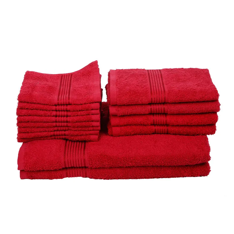 Comfora Towel Set (Red) - Fourteen Piece Set media 3