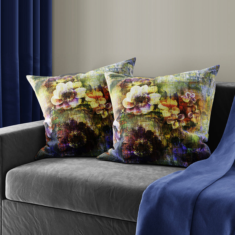 Maple Printed Cushion Cover Set - Set Of Two