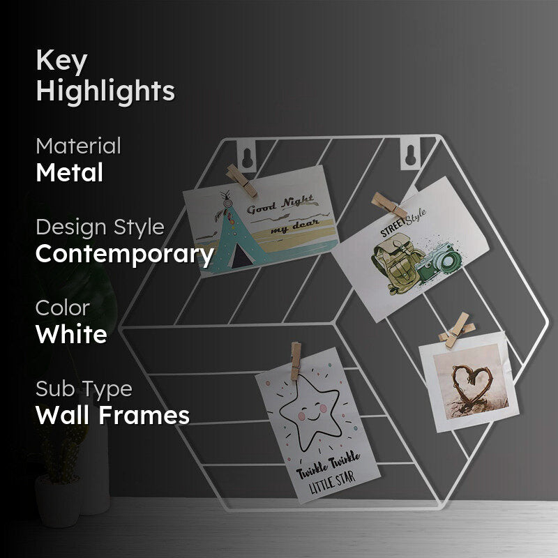 Melli Metal Photo Frame - White media 2