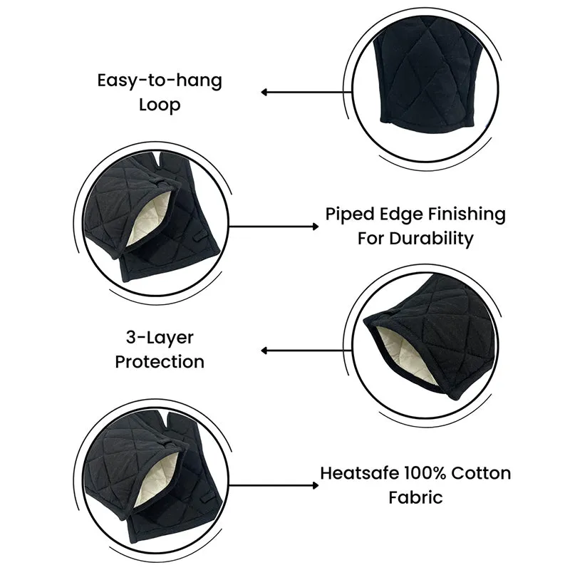 Swayam Garde Kitchen Gloves (Black) - Set Of Two media 8
