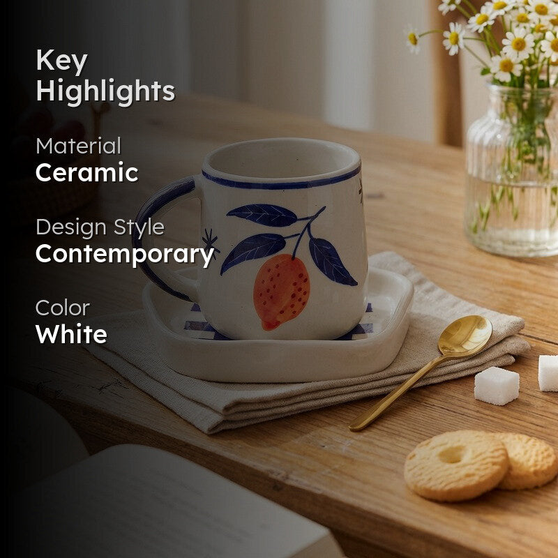 Infusa Ceramic Coffee Mug (310 mL) - Two Piece Set media 2