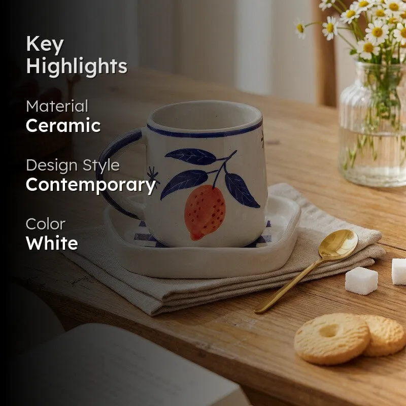 Infusa Ceramic Coffee Mug (310 mL) - Two Piece Set media 2