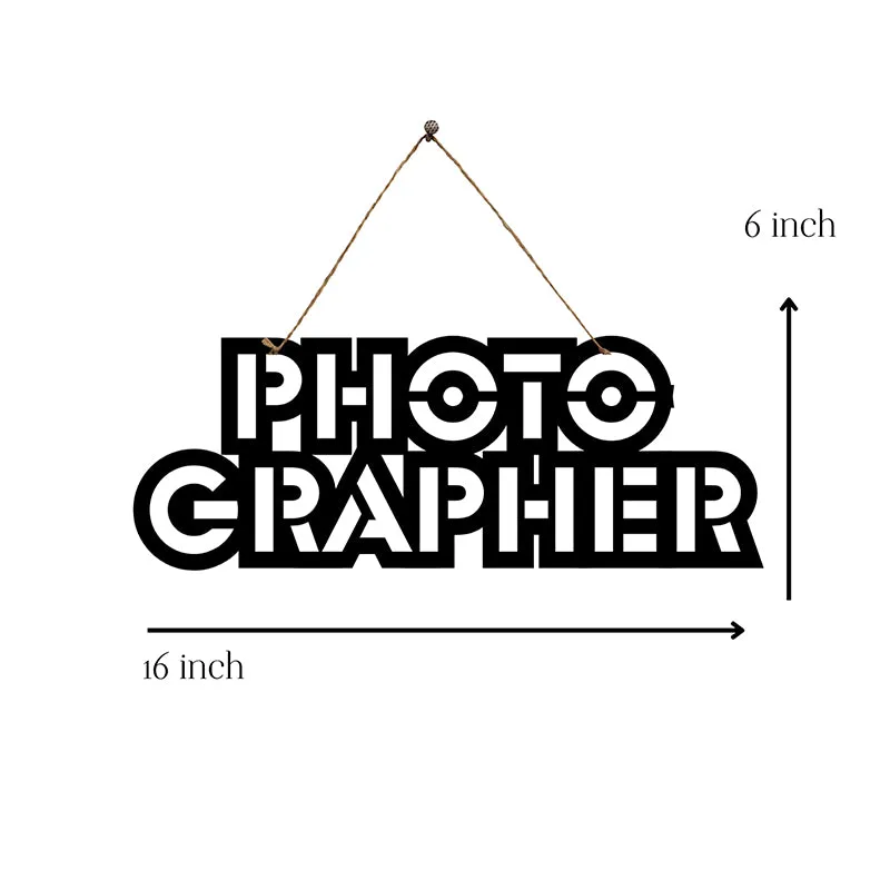Photographer Mild Steel Wall Accent media 5