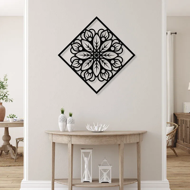 Esso Mandala Black Iron Wall Accent media 1