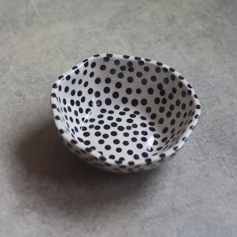 Otello Ceramic Snack Bowl (Black) - 200 mL media 1