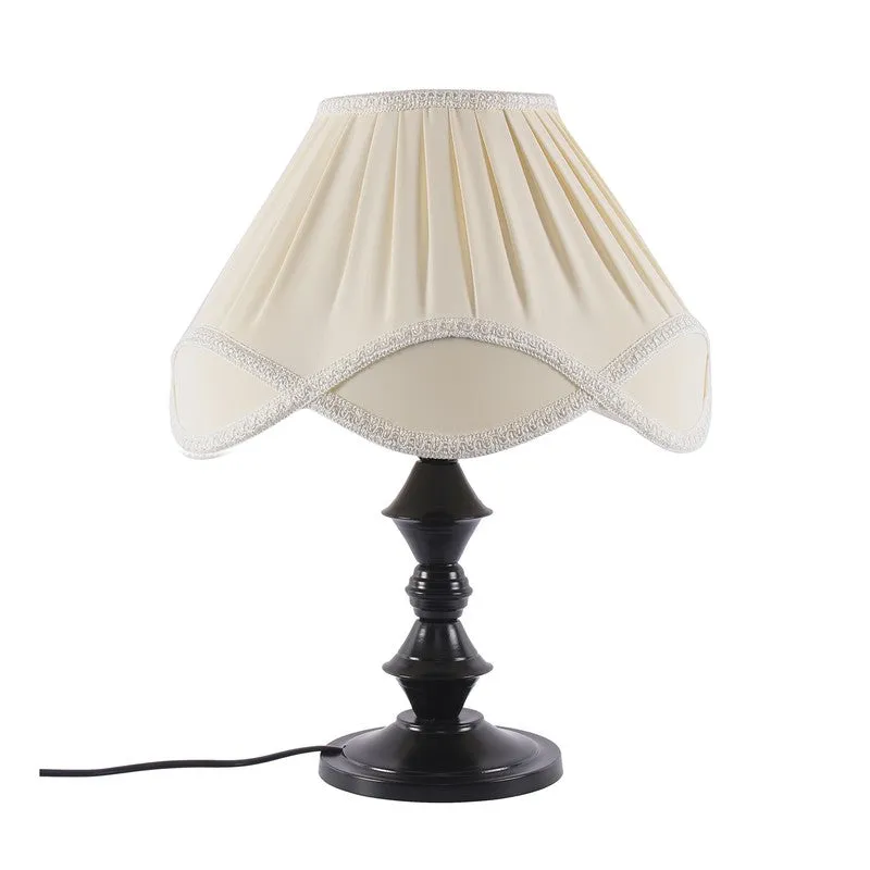 Glowsyn Cotton Table Lamp With Iron Base - Ivory media 5