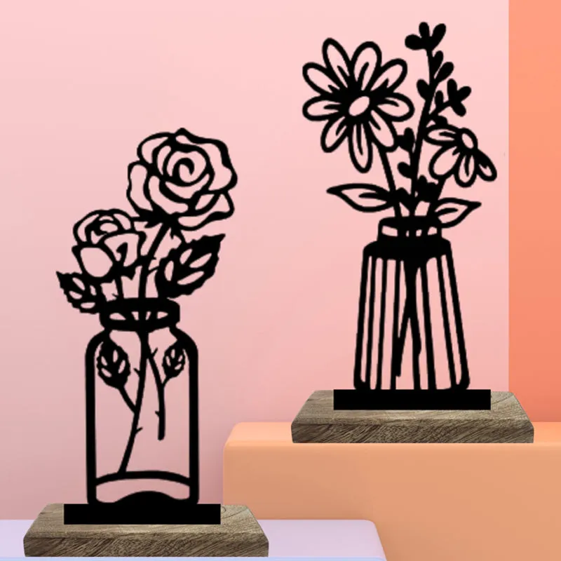 Vase Verre II Showpiece - Set Of Two media 3