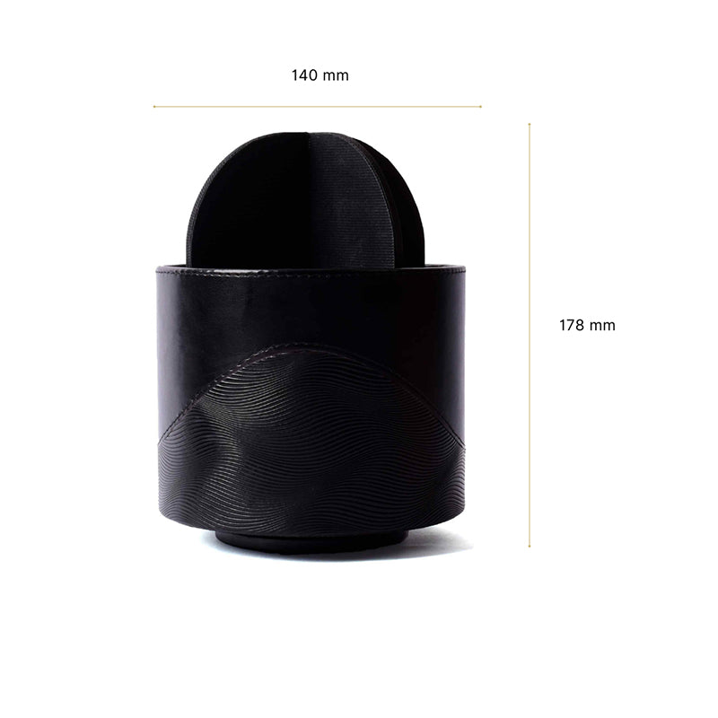 Veltrix Faux Leather Pen Stand - Black media 9