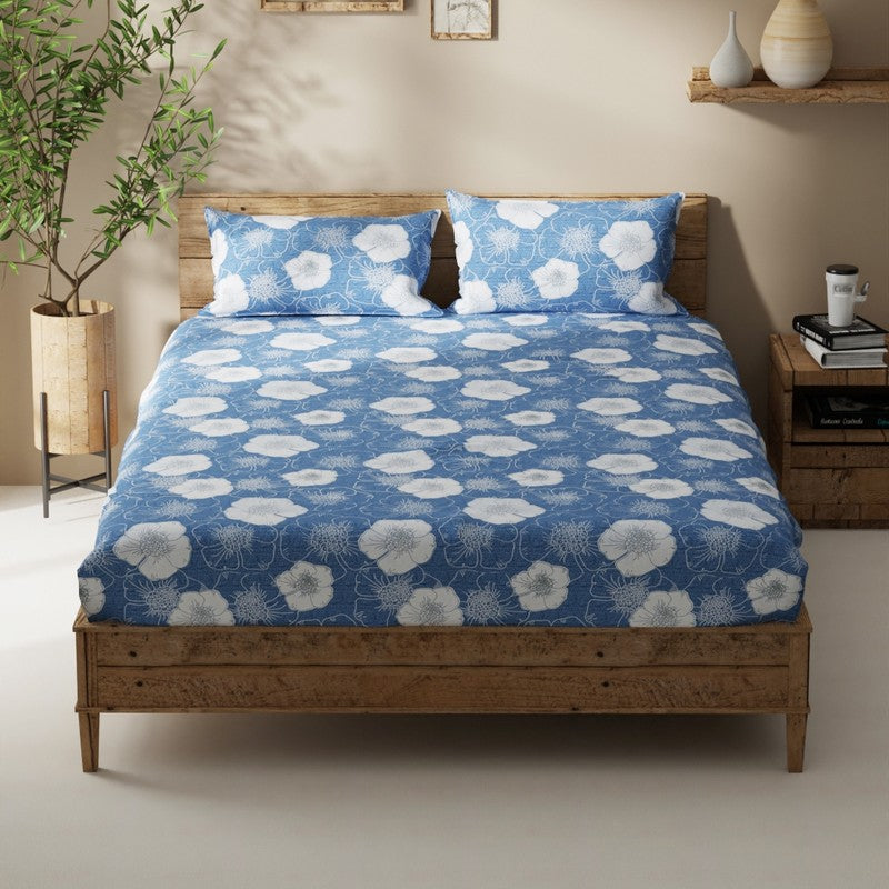 Gryvon Bedsheet (Blue) - 115 GSM media 3