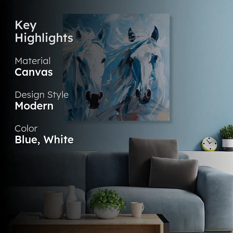 Painted Palominos Canvas Wall Art media 2