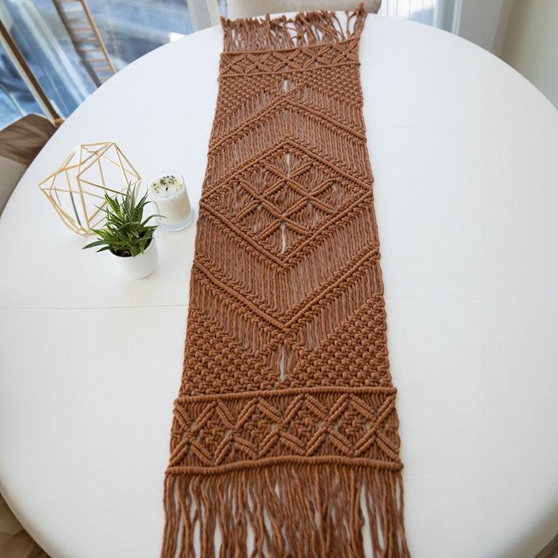 Delpha Macrame Cotton Table Runner media 4