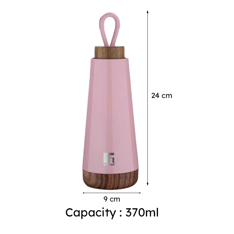 Bergner Walking Fairy Fountain Thermosteel Hot And Cold Flask (Pink) - 370 mL media 6